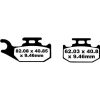 Bremseklodser BAG TT Sport Carbon EBC TT Sport Carbon – miniature 1