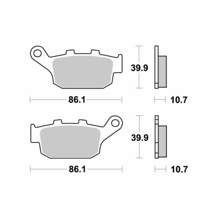 Bremseklodser Ceramic SBS – billede 2