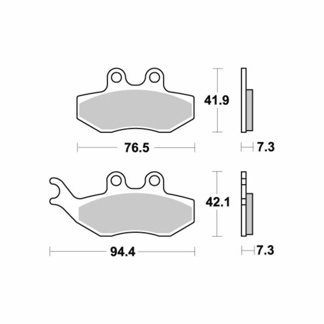 Bremseklodser Ceramic SBS – billede 2