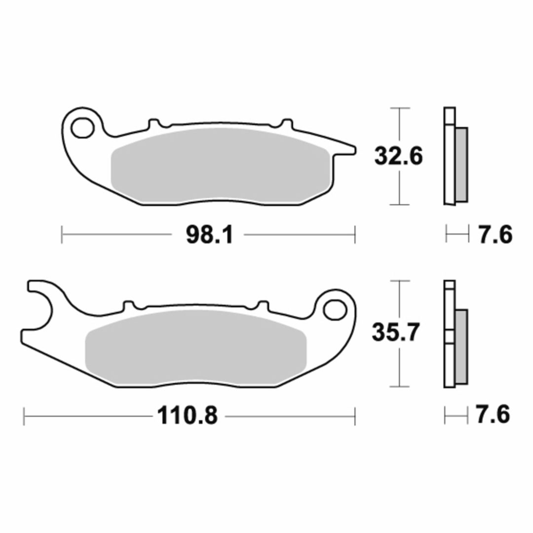 Bremseklodser Ceramic SBS – billede 2