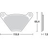 Bremseklodser FOR Ceramic TRW BRAKE PAD TRW MCB97 – miniature 2