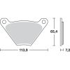 Bremseklodser FOR Ceramic TRW BRAKE PAD TRW MCB97 – miniature 1