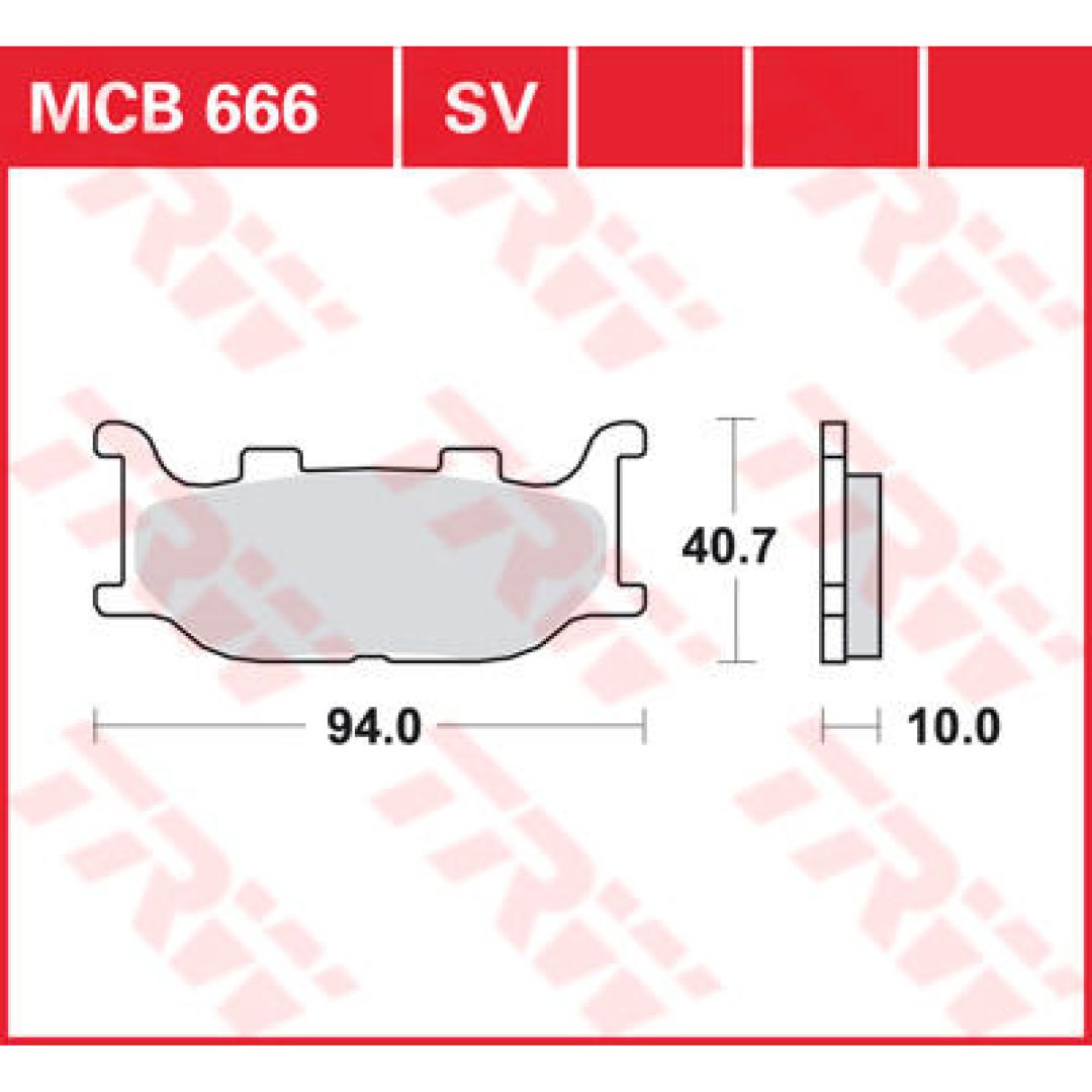 Bremseklodser FOR Ceramic TRW Standard