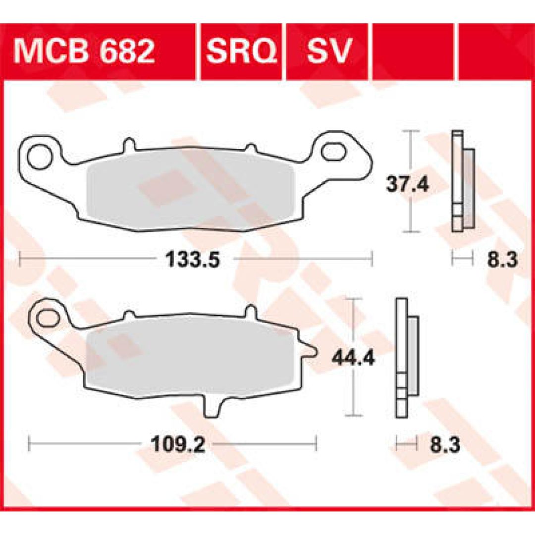 Bremseklodser FOR Ceramic TRW Standard