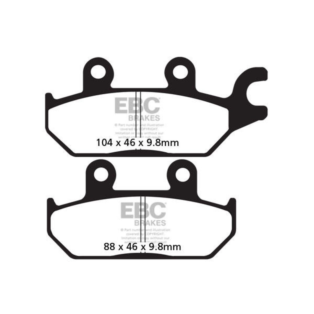 Bremseklodser FOR Long Life R Metal Sinter EBC BRAKE PAD SINTER ATV/MX
