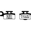 Bremseklodser FOR Long Life R Metal Sinter EBC Lang Levetid – miniature 1