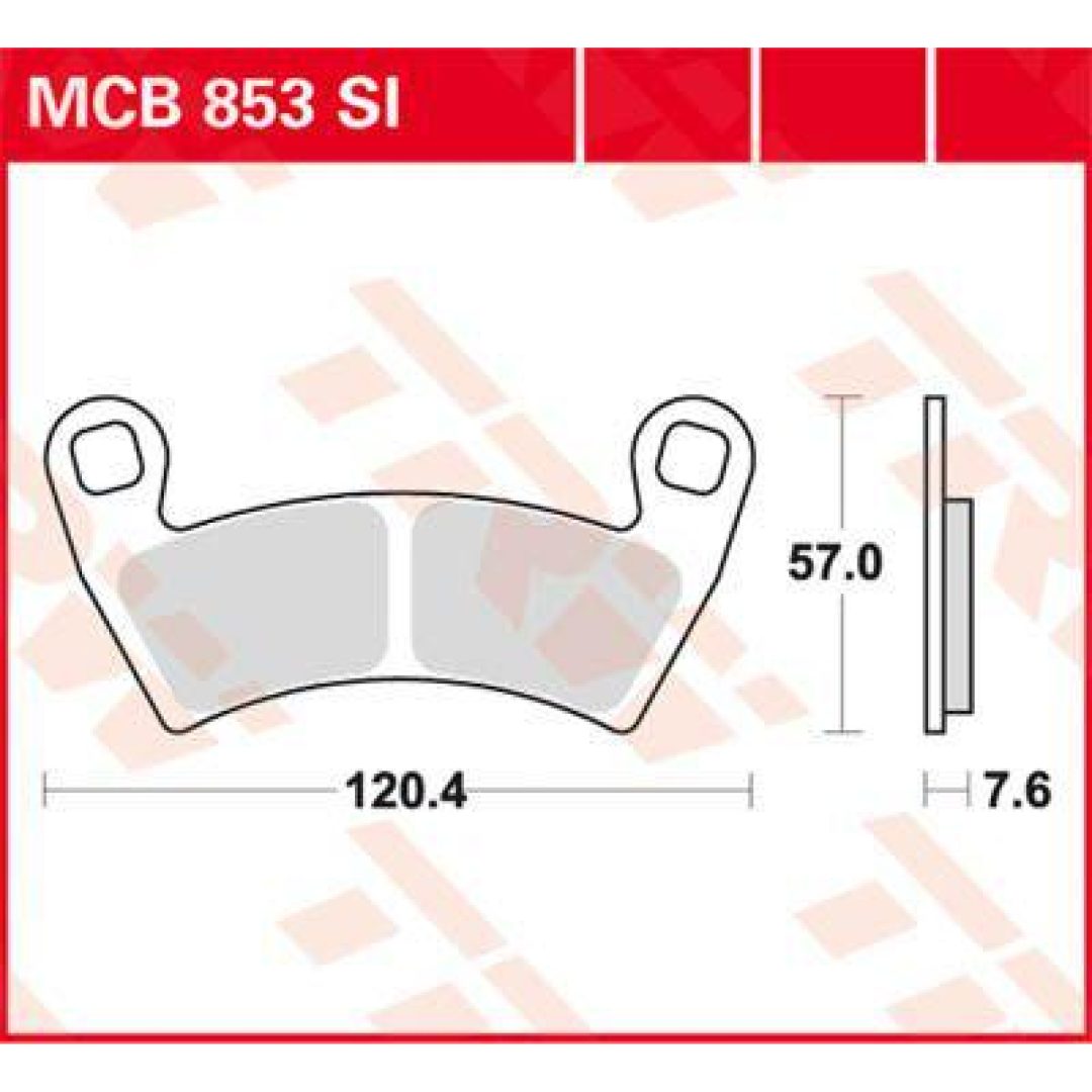 Bremseklodser FOR RSI Racing Sinter TRW BRAKE PAD SINTER OFFROAD