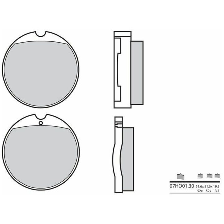 Bremseklodser FORAN Carbon Ceramic Brembo Forbremseklodser – billede 2