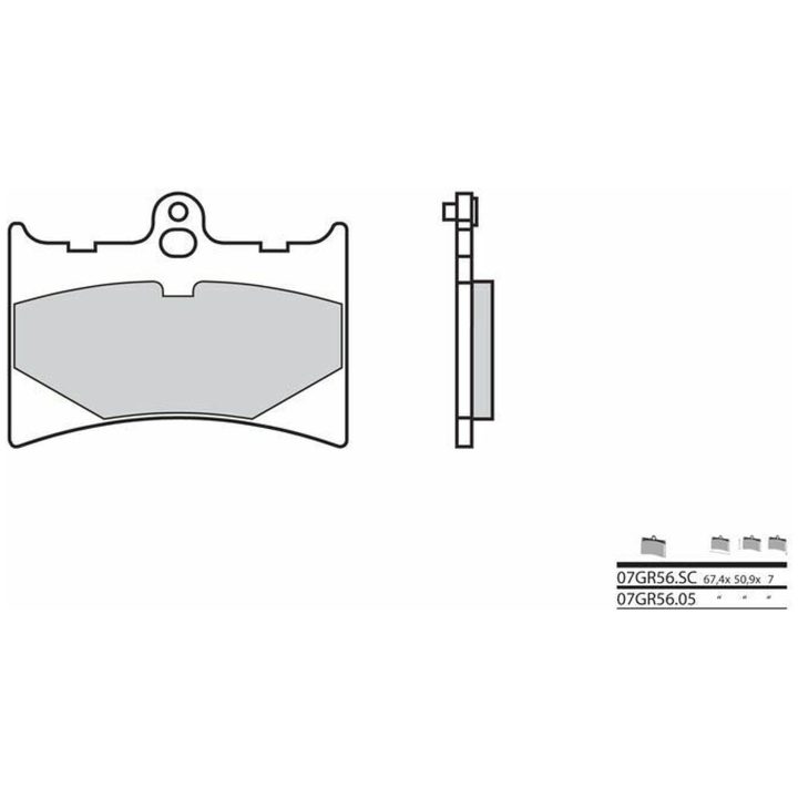 Bremseklodser FORAN Carbon Ceramic Brembo Forbremseklodser – billede 2