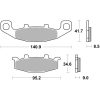 Bremseklodser FORAN Kulkeramik Brembo – miniature 1