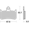 Bremseklodser FORAN Kulkeramik Brembo – miniature 1