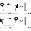 Bremseklodser FORAN Organisk Tecnium – miniature 2