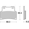 Bremseklodser FORAN Sinter Sport Brembo Forbremseklodser – miniature 1