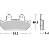Bremseklodser FORAN Sinter Sport Brembo Forbremseklodser – miniature 1