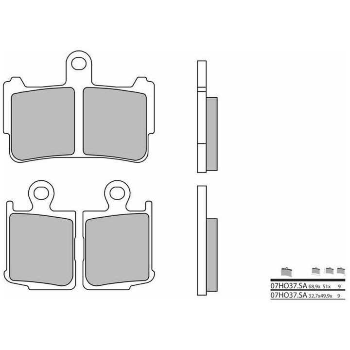 Bremseklodser FORAN Sinter Sport Brembo Forbremseklodser – billede 2