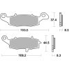Bremseklodser FORAN Sintrede Metal Brembo – miniature 1