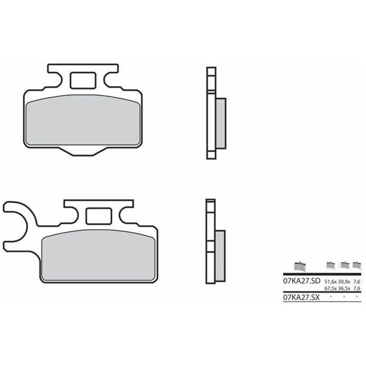 Bremseklodser FORAN Sintrede Metal Brembo – billede 2