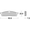 Bremseklodser FORAN Sintrede Metal Brembo – miniature 1