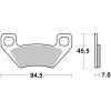 Bremseklodser FORAN Sintrede Metal Brembo – miniature 1