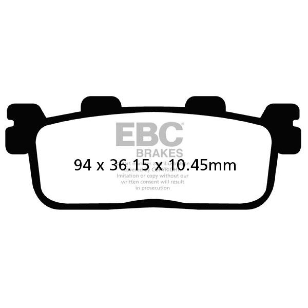 Bremseklodser FORAN Standard EBC BRAKE PAD ORGANIC SCOOTER