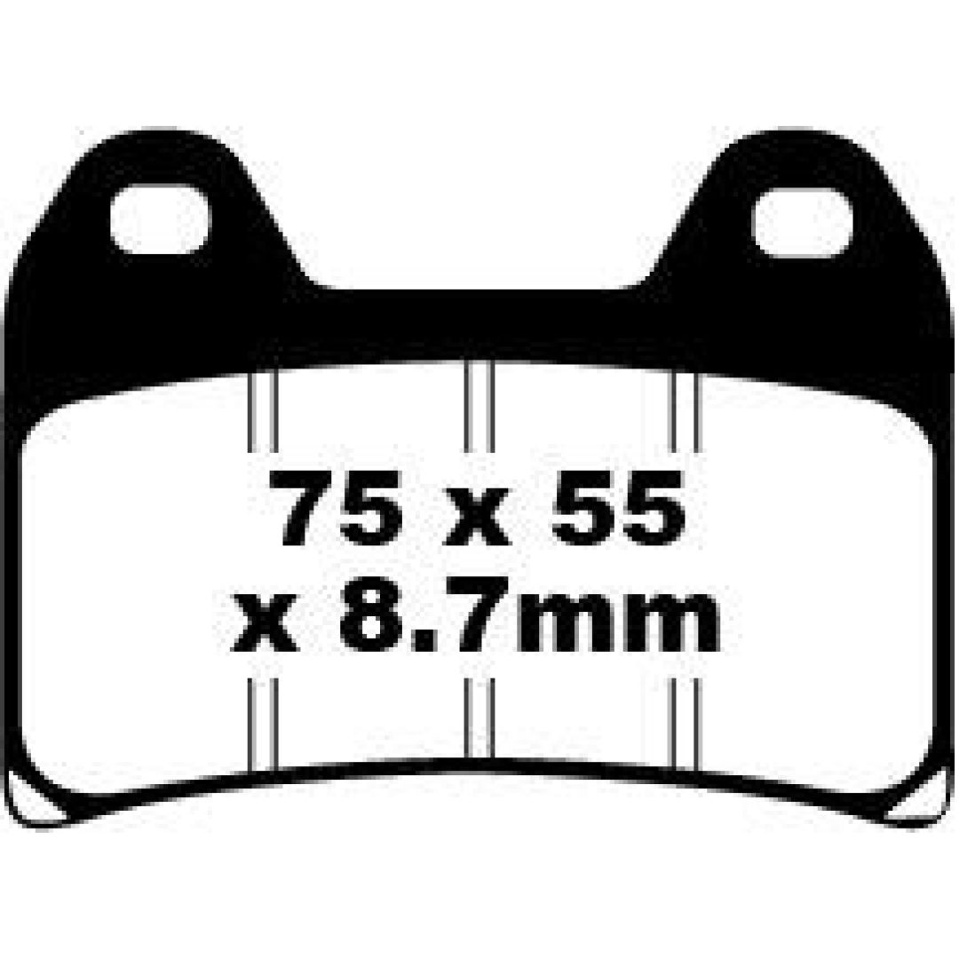 Bremseklodser FORAN Standard EBC EBC DISC PAD SET