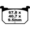 Bremseklodser FORAN Standard EBC EBC DISC PAD SET – miniature 1