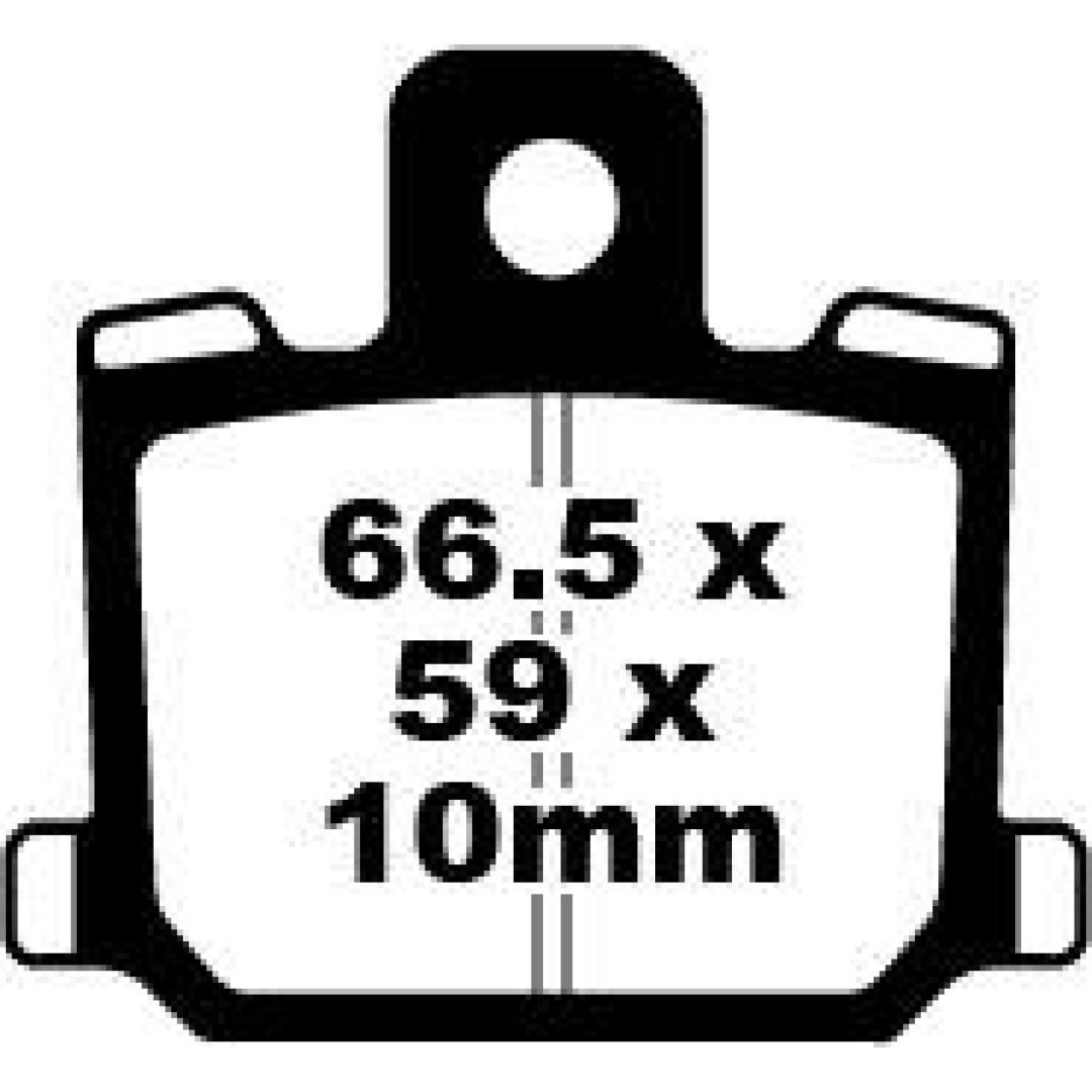 Bremseklodser FORAN Standard EBC EBC DISC PAD SET