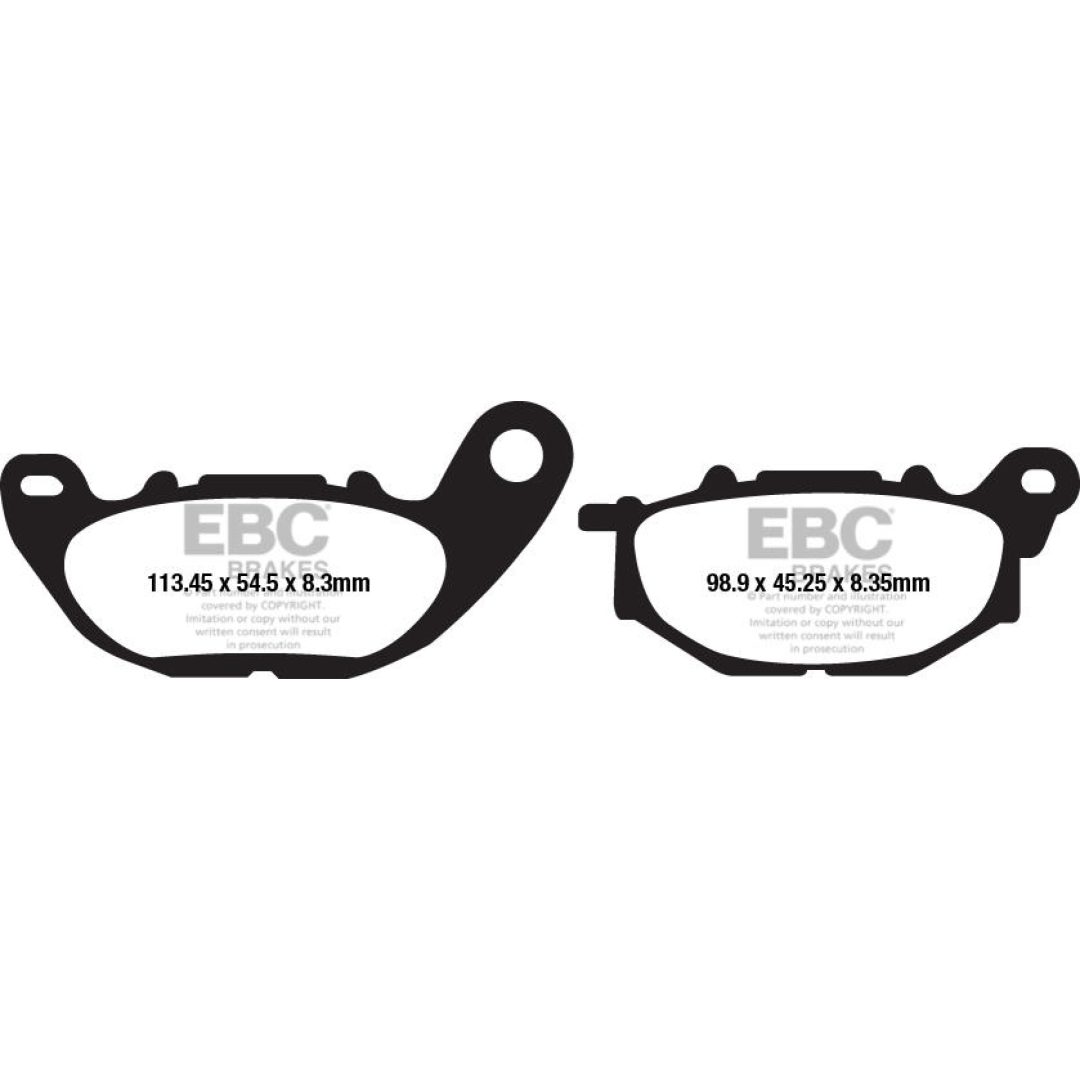 Bremseklodser FORAN Standard EBC FRam / Højre