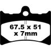 Bremseklodser FORAN Standard EBC Standard – miniature 1