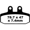 Bremseklodser FORAN Standard EBC Standard – miniature 1