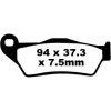 Bremseklodser FORAN Standard EBC Standard – miniature 1