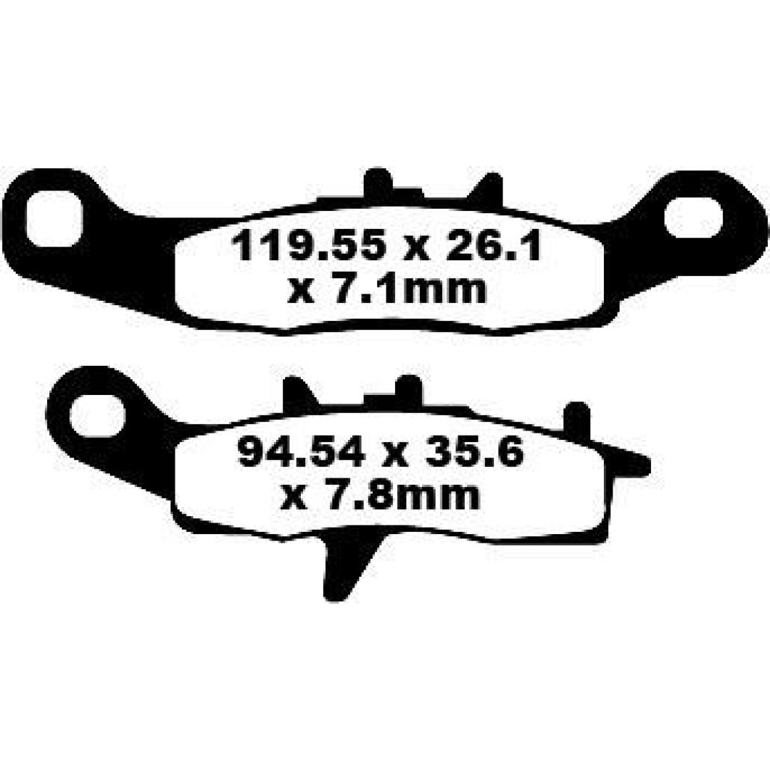 Bremseklodser FORAN TT Sport Carbon EBC TT Sport Carbon