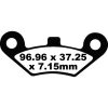Bremseklodser FORAN TT Sport Carbon EBC TT Sport Carbon – miniature 1
