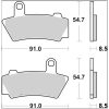 Bremseklodser Genuine Sinter Prime Line Sinteret BREMBO – miniature 2