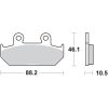 Bremseklodser Hf Street Ceramic Organic SBS Bremseklods – miniature 2