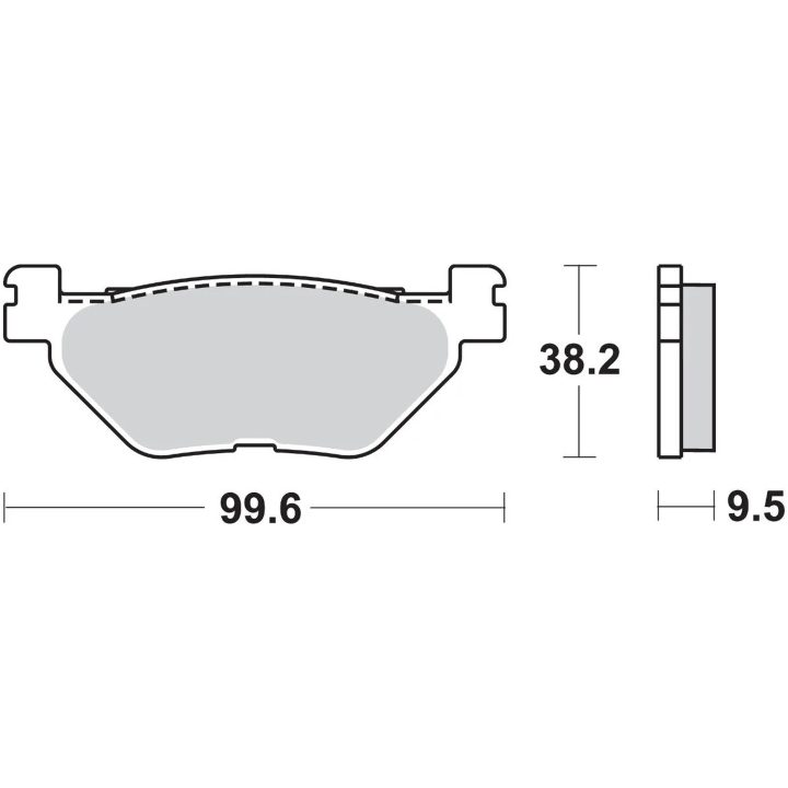 Bremseklodser Hf Street Ceramic Organic SBS Bremseklods – billede 3