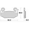 Bremseklodser HS Street Sintrede SBS – miniature 2