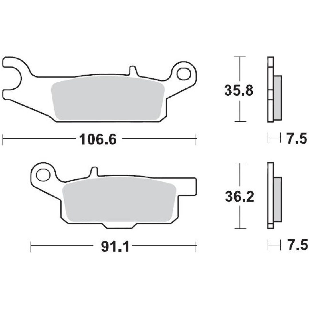 Bremseklodser MOTO-MASTER Sintrad Metall