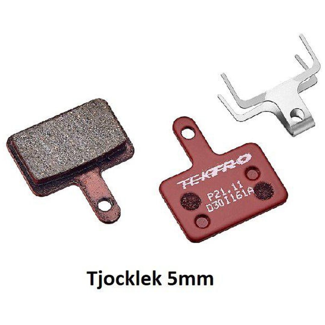 Bremseklodser P21.11 Resin Rød TEKTRO