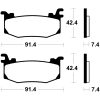 Bremseklodser Racing Sinteret TECNIUM – miniature 1