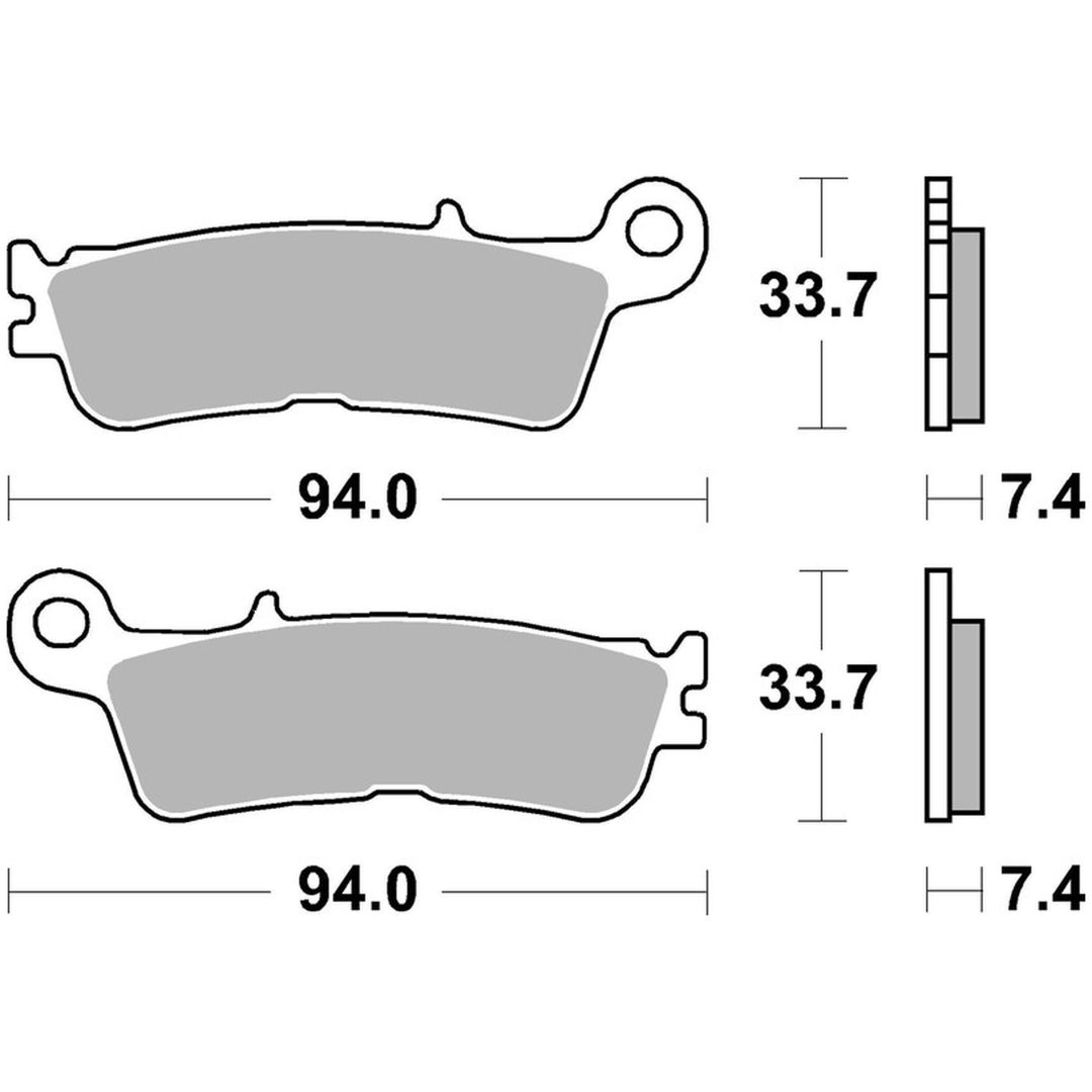 Bremseklodser -Road Sinteret BREMBO