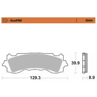Bremseklodser RoadPRO Front Street Sintrede MOTO-MASTER