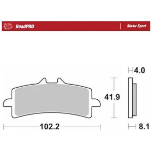 Bremseklodser RoadPro Sinter Sport Street MOTO-MASTER