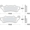Bremseklodser Rst Sintrede SBS Bremseklods – miniature 2