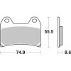 Bremseklodser Rst Sintrede SBS Bremseklods – miniature 2