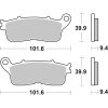 Bremseklodser Rst Sintrede SBS Bremseklods – miniature 2
