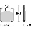 Bremseklodser Rst Sintrede SBS Bremseklods – miniature 2