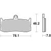 Bremseklodser Rst Sintrede SBS Bremseklods – miniature 2