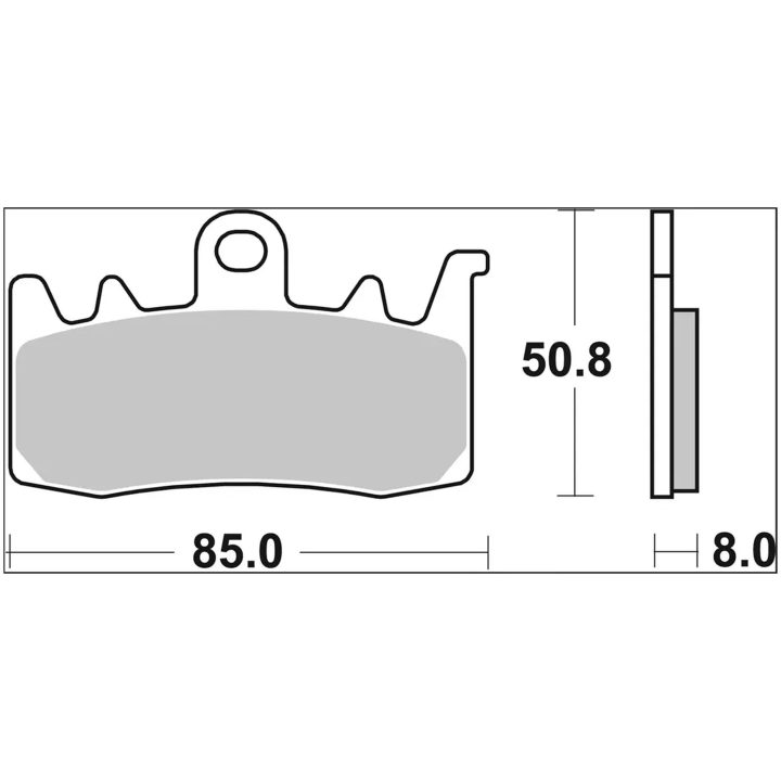 Bremseklodser Sinter LA Prime Line BREMBO – billede 3