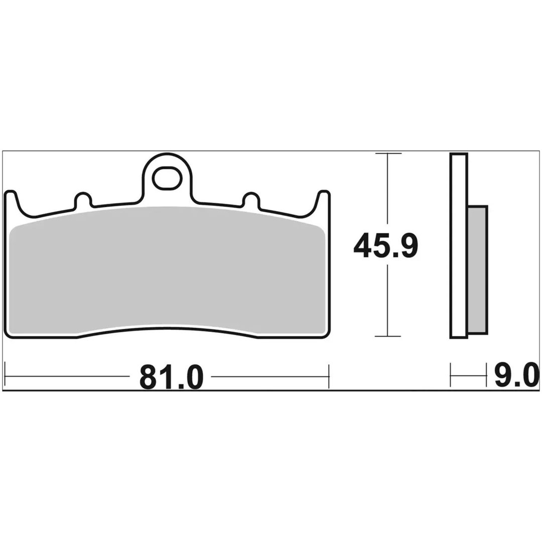 Bremseklodser Sinter LA Prime Line BREMBO – billede 2